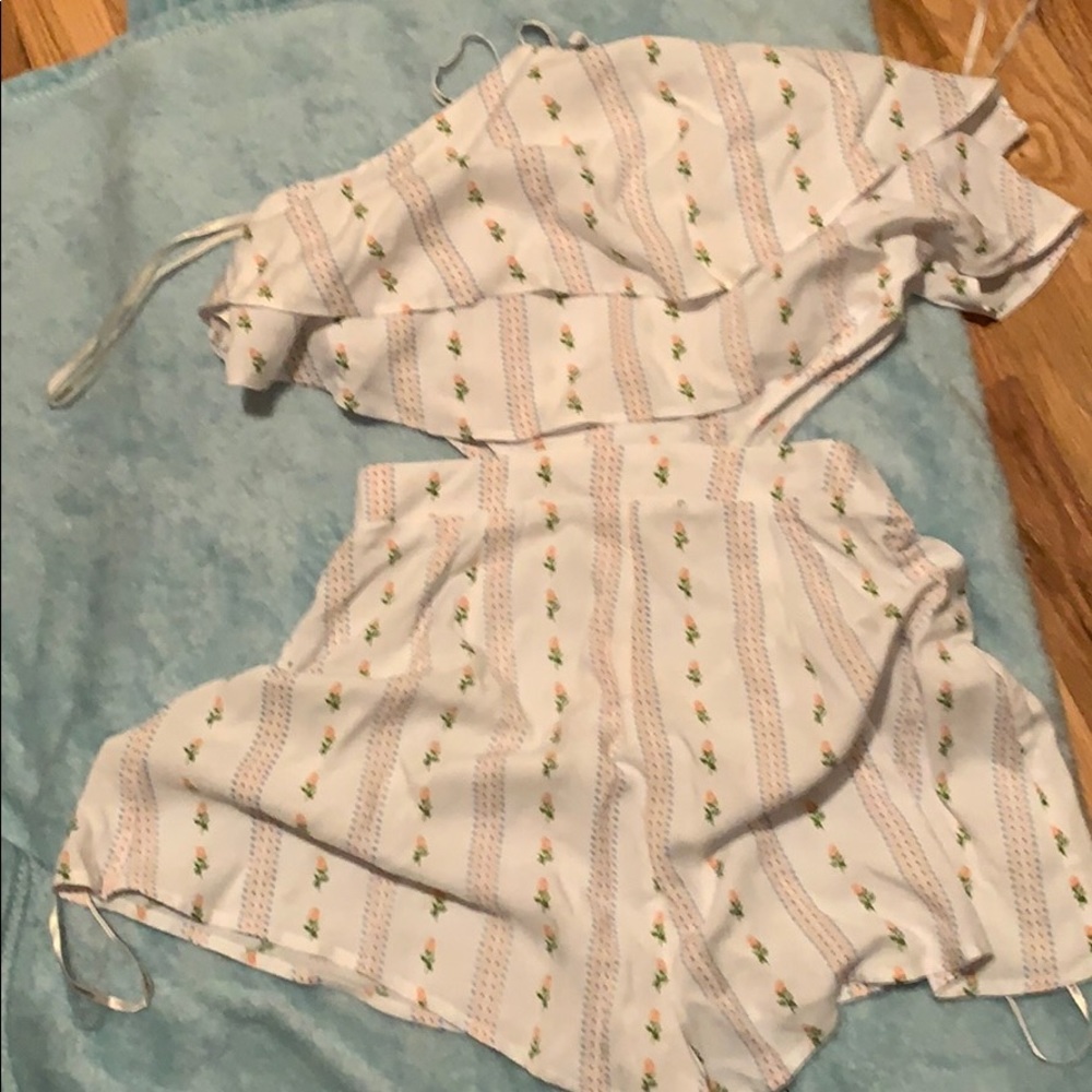 F21 floral romper